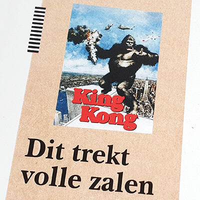 filmposter van de film King Kong in een jaaroverzicht van Mijn vriendenboekje